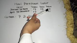 Cara Menghitung Hari Perkiraan Lahir [upl. by Akalam]