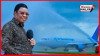 🔴LIVEMAPOKEZI YA NDEGE MPYA YA AIR TANZANIAWAZIRI MKUU MAJALIWA AONGOZA WANANCHI KUIPOKEA [upl. by Cleasta]