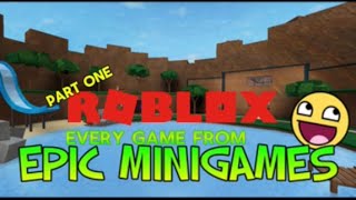 EVERY minigame in Epic MinigamesPart One [upl. by Etiragram379]