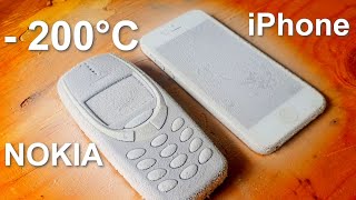 NOKIA 3310 И IPHONE В ЖИДКОМ АЗОТЕ кто выживет [upl. by Charbonnier336]