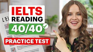 IELTS Reading Practice Test with Answers Question Types  Strategies  Get 4040 on IELTS READING [upl. by Lleneg90]