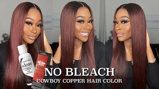 HOW TO Brown Girl Friendly Cowboy Copper Hair Color  No Bleach Water Color Ft QVR Hair [upl. by Aleunam356]