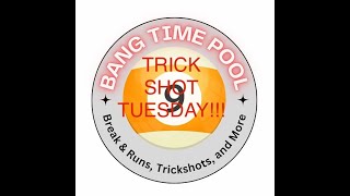 PoolBilliards TRICK SHOT TUESDAY…on WEDNESDAY 9 Foot TableShorts [upl. by Eki]