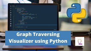 Graph Traversing Visualizer using Python BFS and DFS  Tkinter Python Project [upl. by Hamirak]