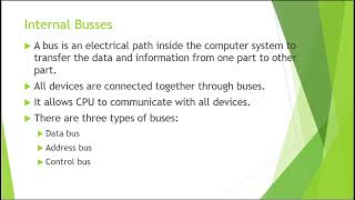 Lecture  10  CPU Components  ALU  CU  Registers  Cache  Buses  Data Control Address [upl. by Drahnreb]