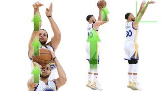 Stephen Curry Shooting Form Straight Force Theory Secret Analytics [upl. by Nnave774]