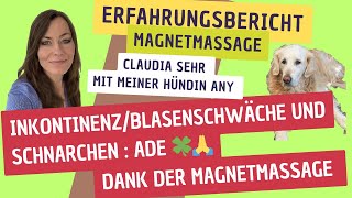 Lösung für Inkontinenz Blasenschwäche und Schnarchen Hund amp Mensch  Magnetmassage  Claudia Sehr [upl. by Hadria]