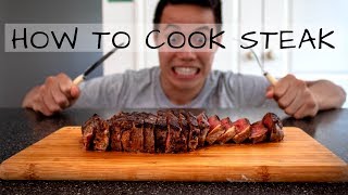 How To Cook The Perfect Pan Seared Steak A Beginners Guide  Jono Ren Episode 7 [upl. by Mcspadden]