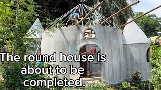 Construction and completion of the round garden house EP6 [upl. by Yve]