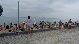 Walking by the Polychrono beach Halkidiki Greece Day Walking Tour 4K 60FPS [upl. by Atem18]