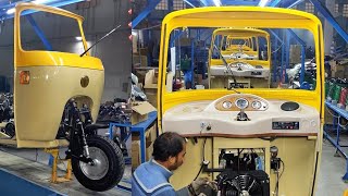 Complete Tez Raftar Rickshaw Making Process in Factory  Quality Rickshaw Manufacturers [upl. by Shelagh518]