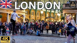 Unraveling London Kings Cross to Covent Garden  4k HDR [upl. by Tterrej552]