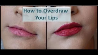 How I Overdraw My Lips  Making Small Lips Look Bigger [upl. by Merta]