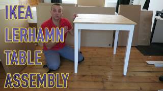 IKEA Table LERHAMN Assembly [upl. by Adriaens]