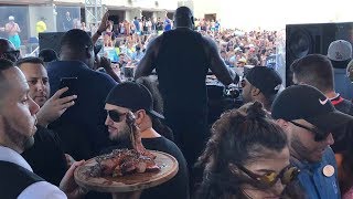 DJ Shaq Smashed a 40 Oz Steak While Spinning Jams at Atlantic City Club [upl. by Euqininod]