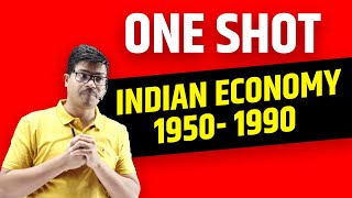 Indian economy 1950 1990  Detailed ONE SHOT  Class 12 Indian economic development  Pre Boards [upl. by Levin]