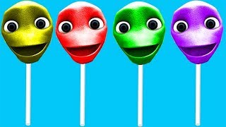 Dame Tu Cosita Challenge Finger Family Song Lollipop Nursery Rhymes [upl. by Hallee843]