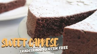 How to make Caprese Cake a Gluten Free Traditional Dessert [upl. by Kauslick]