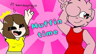 🧁Its muffin time🧁 ft SoxoCosplay  Flipaclip [upl. by Adnawed289]