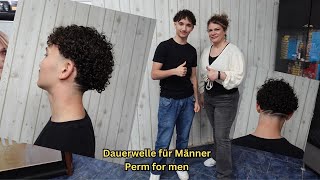 Perm for men Dauerwelle Locken für männer bei Foroozan [upl. by Giguere157]