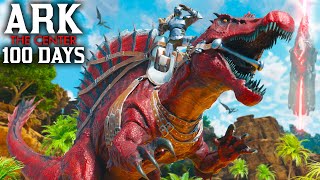 I Spent 100 Days In Ark The Center Ark Survival Ascended [upl. by Goldner]