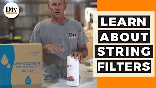 Plumber Teaches about String Sediment Filters for Whole House Filters [upl. by Rialc]