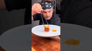 How to eat FANCY restaurant BURGER and fries properly😎❤️🍔 CHEFKOUDY [upl. by Nyram411]