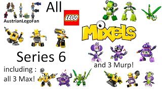 All Lego Mixels Series 6 including all Max and Murp  Lego Speed Build Review [upl. by Knox]