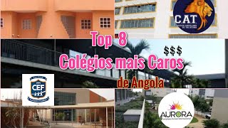 Os 8 Colégios com PropinasMensalidades mais caras de Angola  Melhores Escolas Privadas do País [upl. by Abagael800]