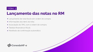 Vídeo 3  Como lançar notas no RM Importador XML [upl. by Paula]