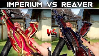 Imperium Vandal VS Reaver Vandal Comparison  Which One Is The Best Vandal Skin In Valorant [upl. by Crescen]