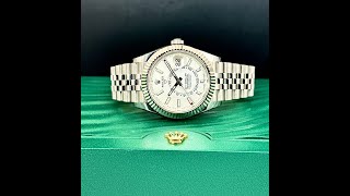 Rolex SkyDweller 336934 White Dial Jubilee Bracelet [upl. by Eyr]