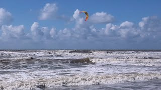 Kitesurfing along the coast [upl. by Bromleigh]