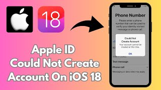 How to Fix Could Not Create Apple Problem in iPhone iOS 18 [upl. by Christal]