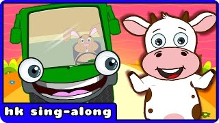 Wheels On The Bus Go Round And Round  Nursery Rhymes Songs With Lyrics And Action For Babies [upl. by Eetsirhc]