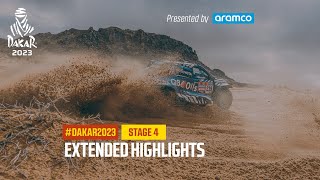 Extended highlights of Stage 4 presented by Aramco  Dakar2023 [upl. by Nolyarg]