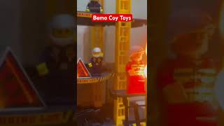 Bemo Coy Toys With Fire Truck Building lego elevator escalator Toys Car kidsvideo anakanak [upl. by Matilde]