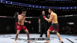 UFC4：태국 최고의 여성 격투 마스터가 맹렬한 복싱을 연습했고 최두호와의 싸움에서 머리는 피투성이였습니다 [upl. by Won]