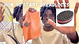 HOW TO  START FREEFORM DREADS IN 2024 [upl. by Osnofedli394]