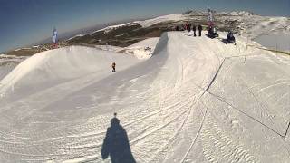 El half pipe de Sierra Nevada abierto al snowboard y freestyle [upl. by Elesig]