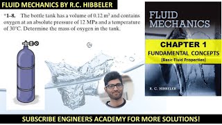 18 Determine the mass of the oxygen in the tank Chapter 1 Fluid Mechanics Hibbeler [upl. by Darline]