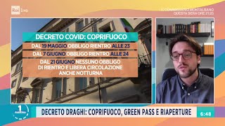 Decreto Covid le novità  Unomattina  18052021 [upl. by Yee]