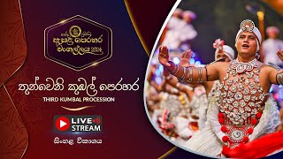 කන්ද උඩරට ඇසළ පෙරහර 2024  තුන්වෙනි කුඹල් පෙරහර  LIVE [upl. by Towroy]