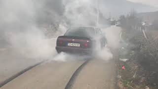 BMW E30 325i BURNOUT [upl. by Anicnarf]