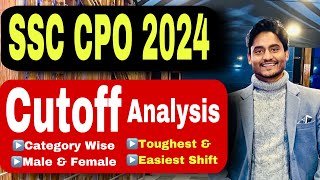 SSC CPO 2024 Tier1 Expected Cutoff  CPO Safe Score Analysis by Rohit Tripathi [upl. by Sualokin]