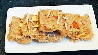 नारळाच्या वड्या  How To Make Narali Vadi  Coconut Burfi Recipe  MadhurasRecipe [upl. by Navert519]