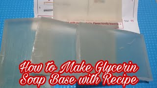 How to Make Glycerin Soap Base with Recipe [upl. by Heath]