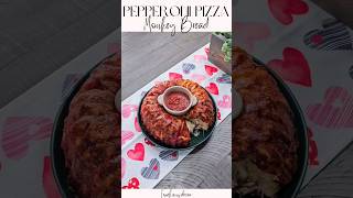 Pepperoni Pizza Monkey Bread pizza pizzalover pizzarecipe monkeybread recipe snacks [upl. by Dyer]