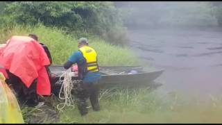 Fishing in Suriname Coesewijne river boat ramp [upl. by Henrieta]