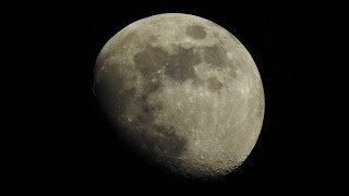 Waxing Gibbous Moon 843 of 21 January 2024 recorded with Nikon P900 [upl. by Eelirem583]